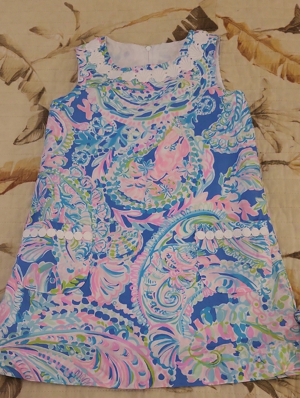 Lilly Pulitzer Bright Paisley Print Dress in Blue, Pink & Green